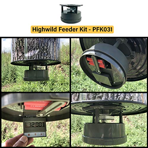 Highwild Deer Feeder Kit - Digital Timer - Metal Spin Plate - Easy Setup - All-In-One #TOP5