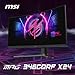 MSI MPG 346CQRF X24 34-inch 3440 x 1440 (UWQHD) Gaming Monitor, 240Hz, Adaptive-Sync, HDR Ready, HDMI, VGA Port, VESA Mountable, Tilt, 4-Side Slim Bezel, 0.5ms, Black
