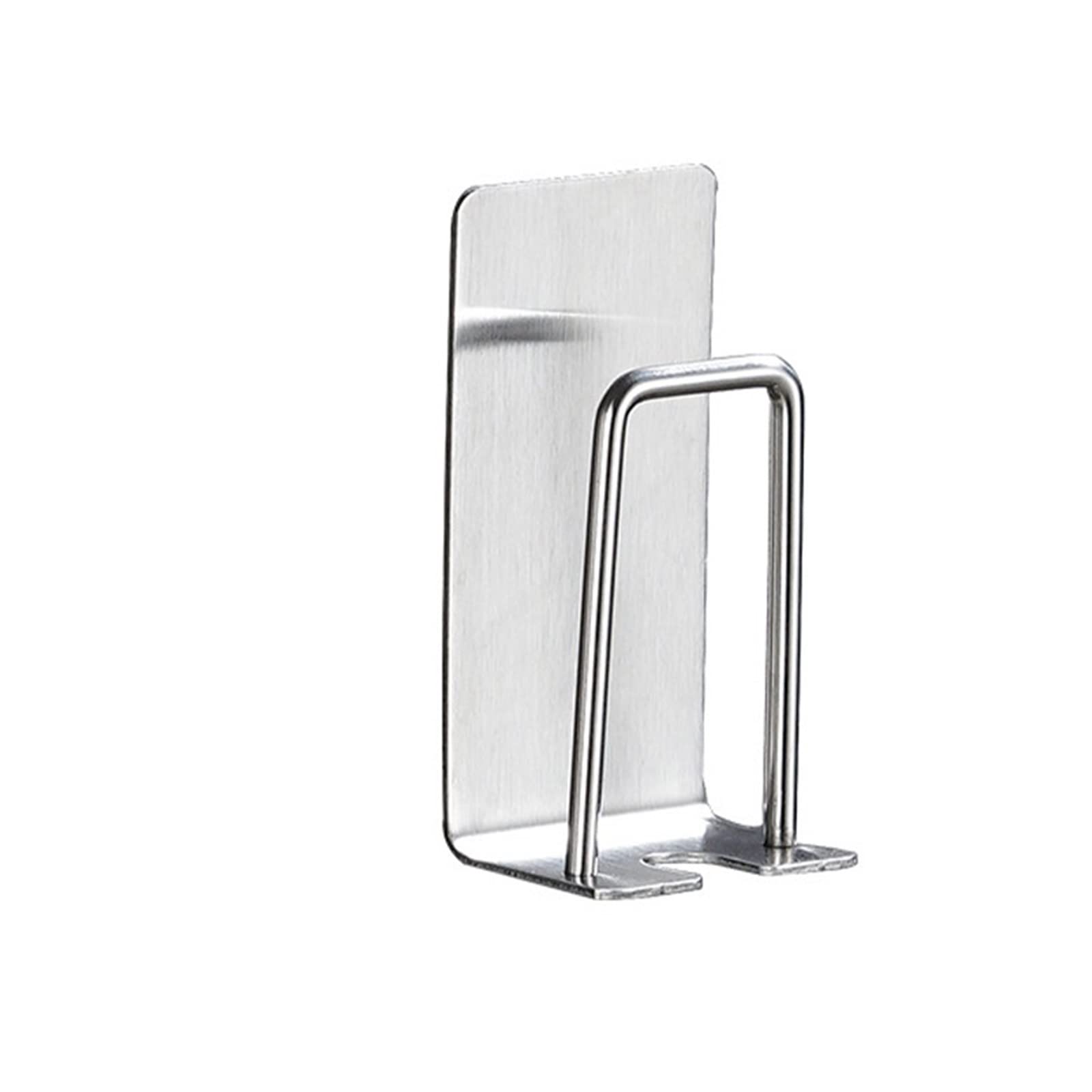 JINGYAN Toothbrush Holders Self Adhesive Toothbrush Holder Rack Bathroom Wall Hanging Stainless Steel Toothpaste Bracket Storage Accessories Set(Silver)