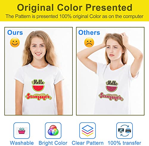 Yamation Dtf Transfer Film Glossy: 8.5" X 11"Inch 50 Sheets Pet Paper Glossy Clear Cold Peel Direct To Film Transfer Film For Tshirt #TOP3