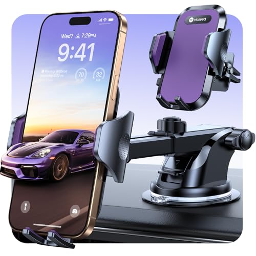 Image of VICSEED Upgraded [Racing-Grade Steady] Phone Holders for Your Car, Purple
