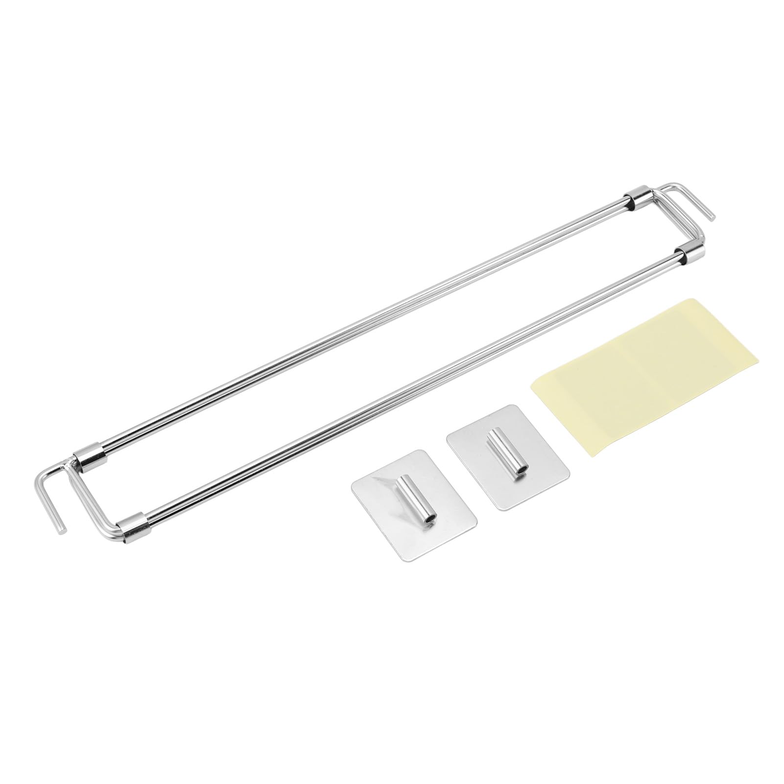 Lot De 2 Barres De Sécurité Réglables Pour Camping-car - Acier Inox, Longueur 31,8 à 57,9 Cm, Pour Frigo/placard
