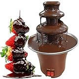 ★ PRODUCTO: disfrute de la diversión de mojar los postres con los invitados a la fiesta con la máquina de fusión de chocolate. La mejor idea de regalo. El diseño de tazón de acero inoxidable mantiene el chocolate derretido y fluido mientras que tres toldos están perfectamente espaciados para facilitar la inmersión.
