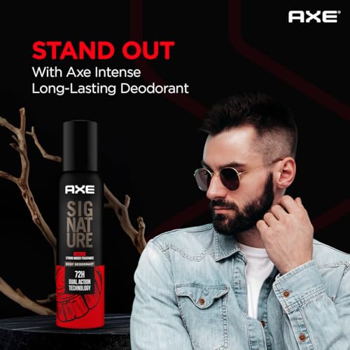 Image of Axe Signature Intense Long Lasting No Gas Deodorant Bodyspray Perfume for Men 154 ml