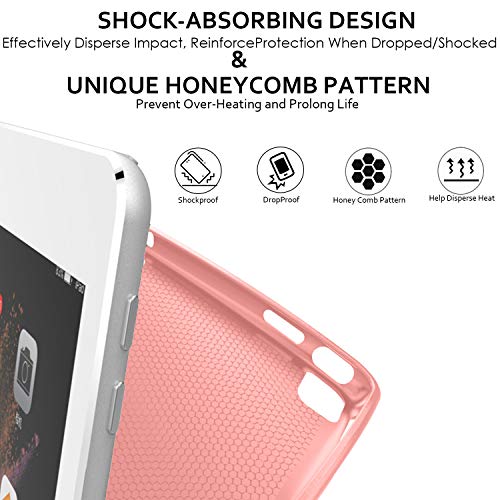 Image of DuraSafe Cases for iPad PRO 10.5 Inch 2017 Air 10.5 3rd Generation 2019 [ Air 3 ] A1701 A2152 A2123 Magnetic Dual Angle Stand Cover with Protective Durable Shock Proof Back - Rose Gold