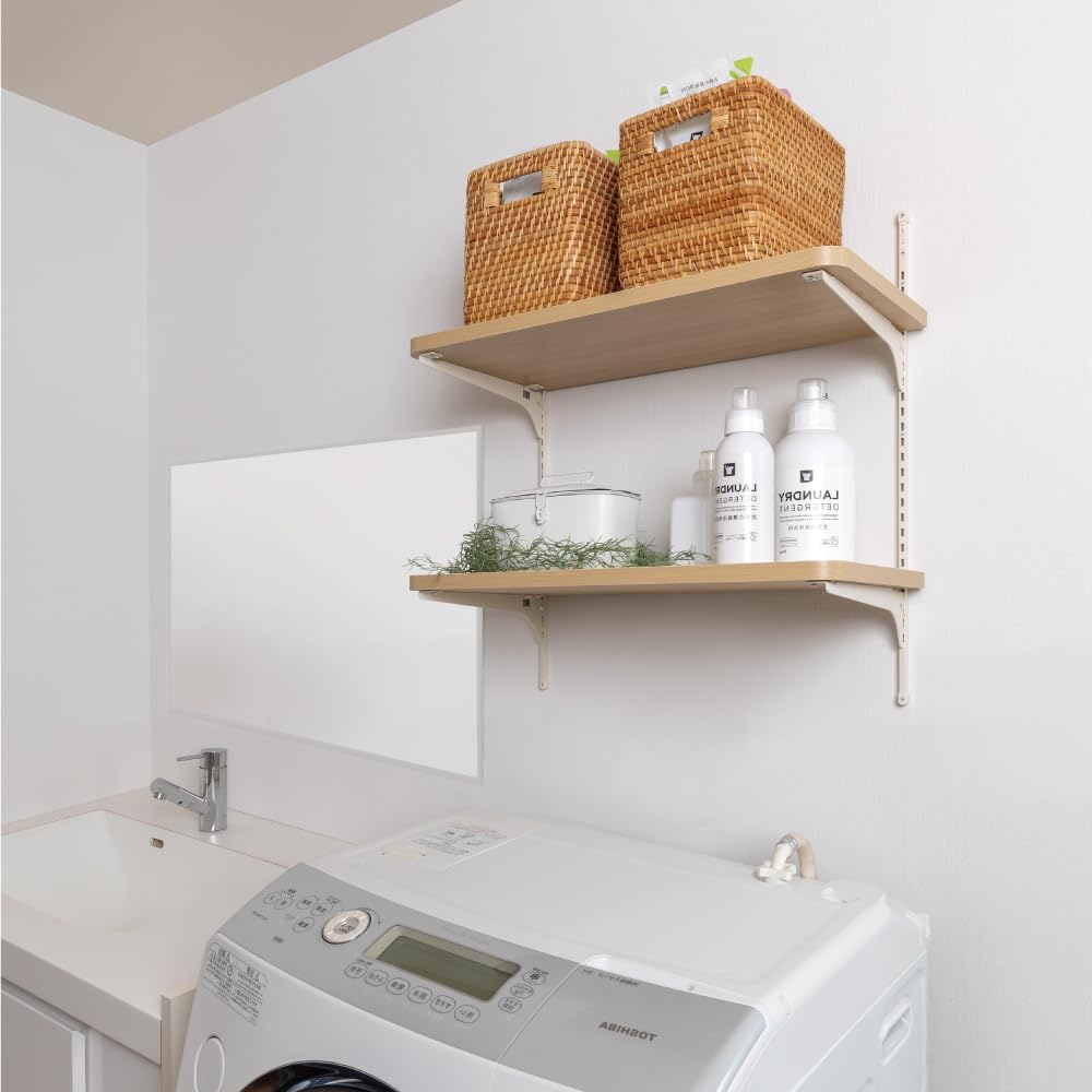 Amazon | 南海プライウッド ランドリー可動棚 セレクトタイプ KTB2D3W8