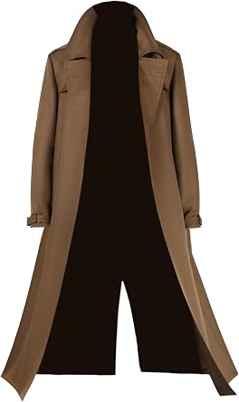 Mens Classic X 97 Gambit Cosplay Costume Character Brown Cotton Men Long Coat