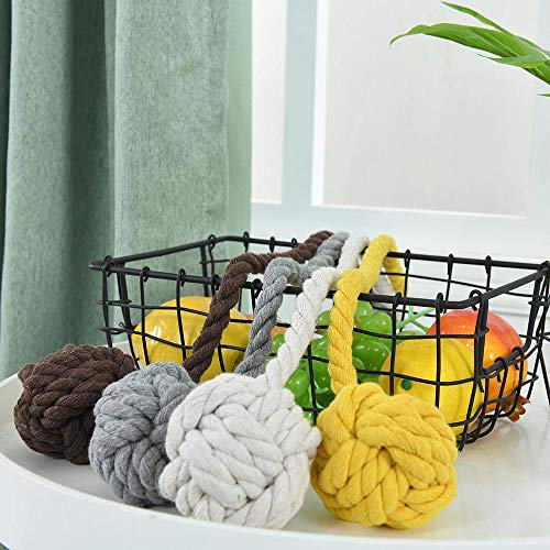 Mibee 1Pair Cortina Tiebacks Rope Curtain Rope Fivela Holdbacks com bola dupla