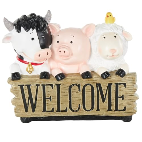 Escultura Polystone Animales de Granja 11" x 5" x 9"