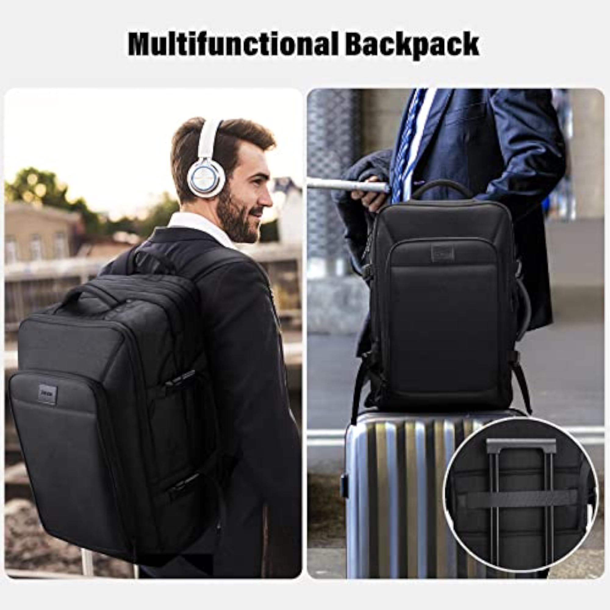 22x14x9 Airline Approved Carry-On Luggage Backpack, 50L