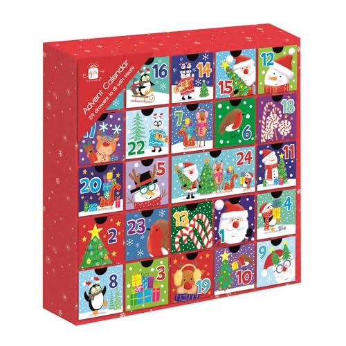Giftmaker Fill Your Own Christmas Advent Calendar Cute Festive Santa & Friends