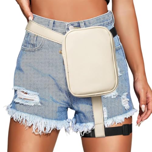 Bolso de pierna para hombres riñonera de cadera impermeable para viajar 7