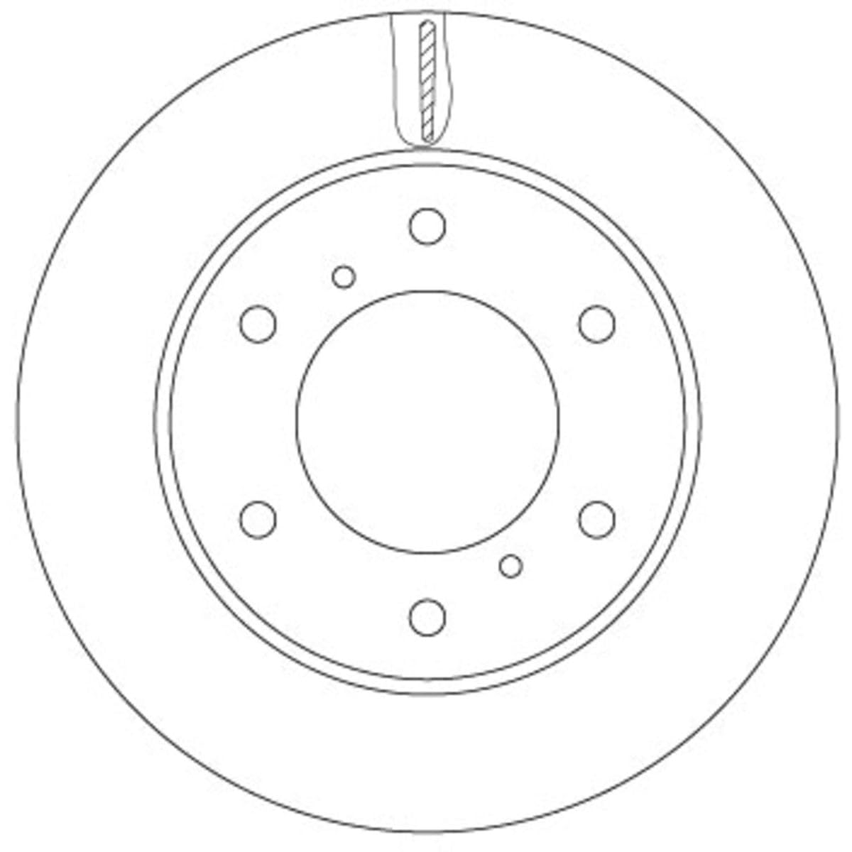 TRW DF6735 Disque de frein avant ventilé pour le remplacement d'origine - 2
