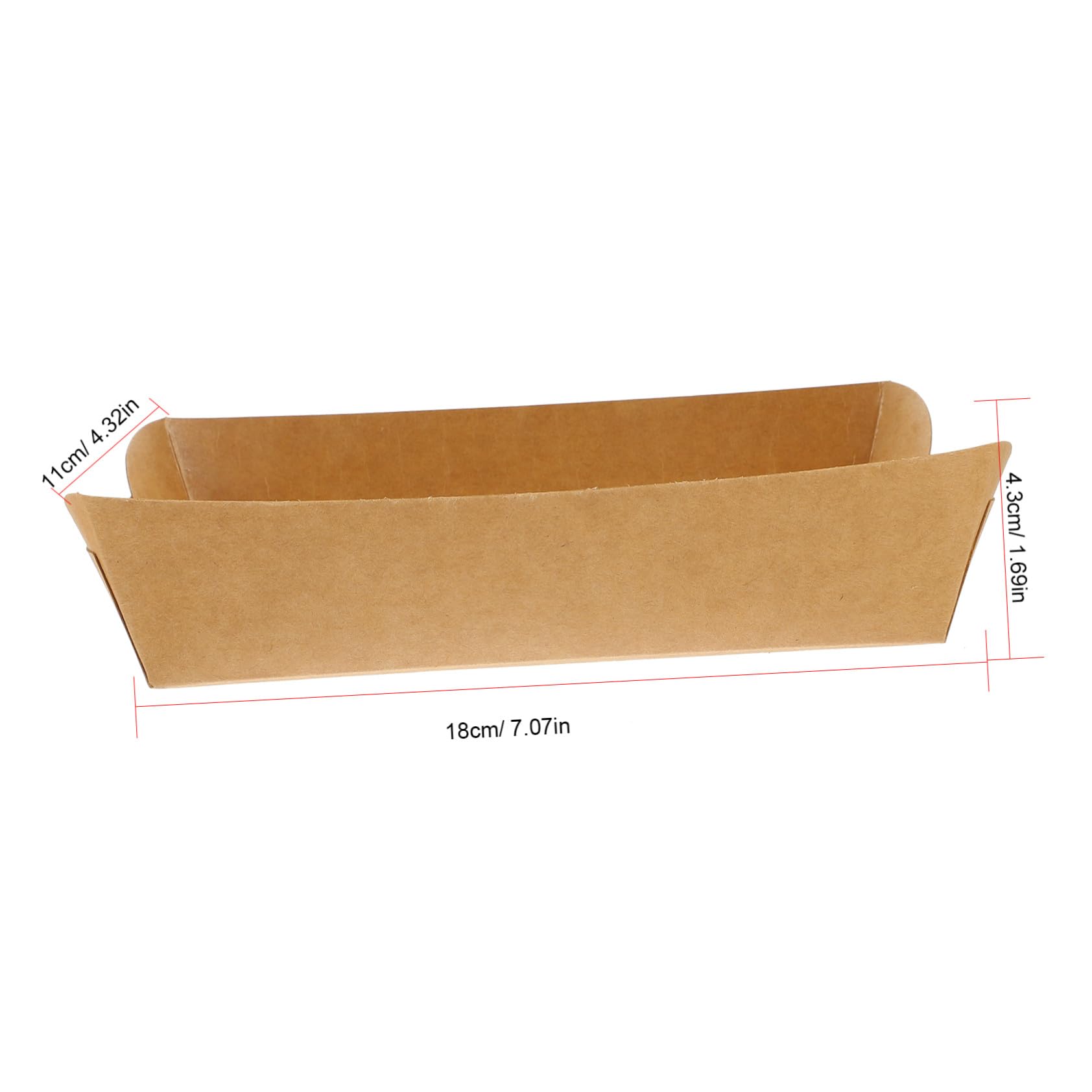 Mobestech Scatole di Carta Kraft per Cibi Fritti, 100 Pezzi, Antiolio