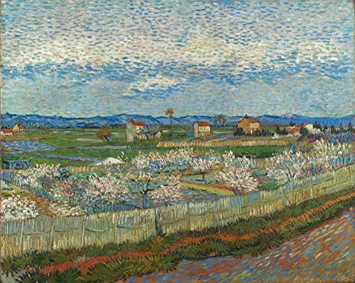 Toile Pêchers en fleurs Van Gogh pour habiller un mur vide