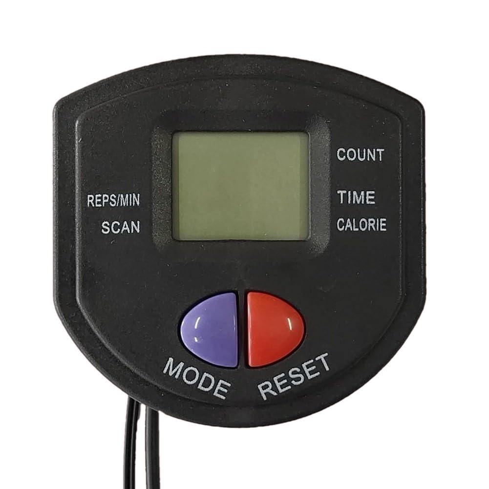 RichVibe Contatore Stepper con display LCD, attrezzatura per il fitness, per cyclette e allenamento della vita, 82 x 82 x 20 mm, nero