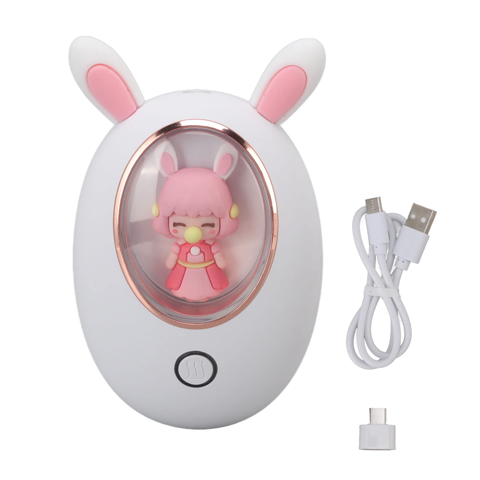 Qcwwy Chauffe-Mains 3000mAh Capsule Spatiale Power Bank, Double Face, pour