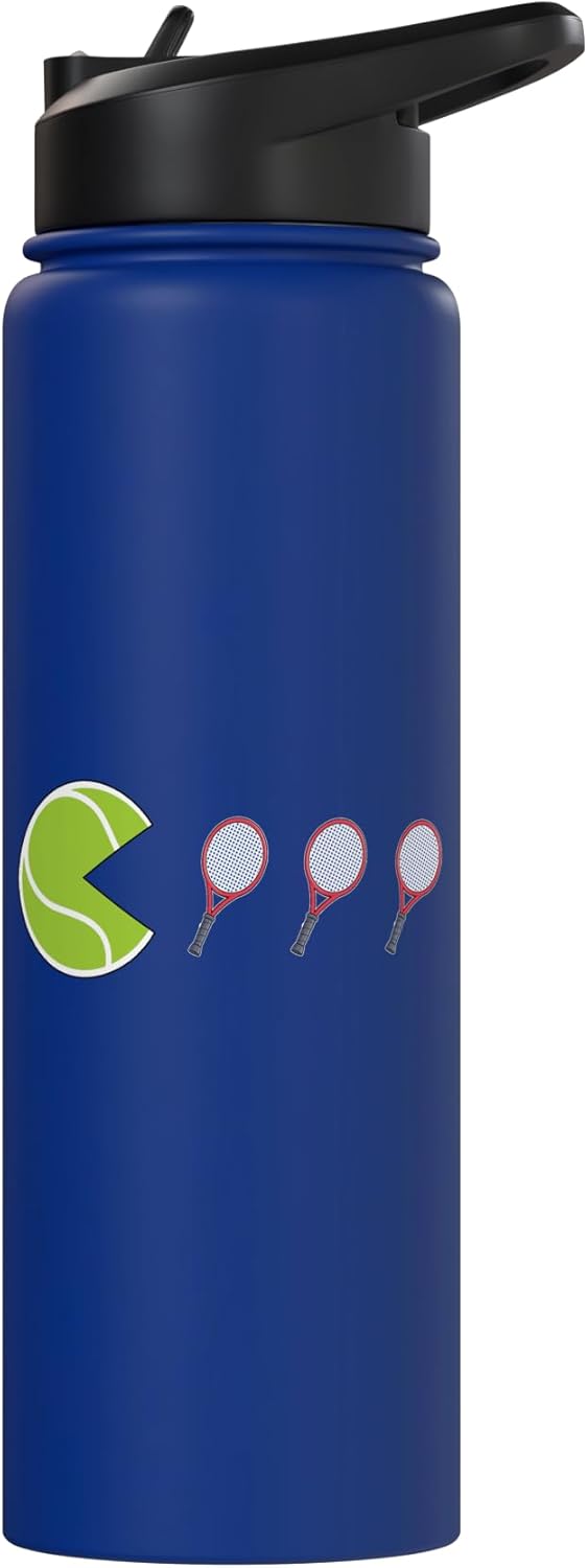 Tennis Racket-man Funny Tennis Stainless Steel Insulated Water Bottle