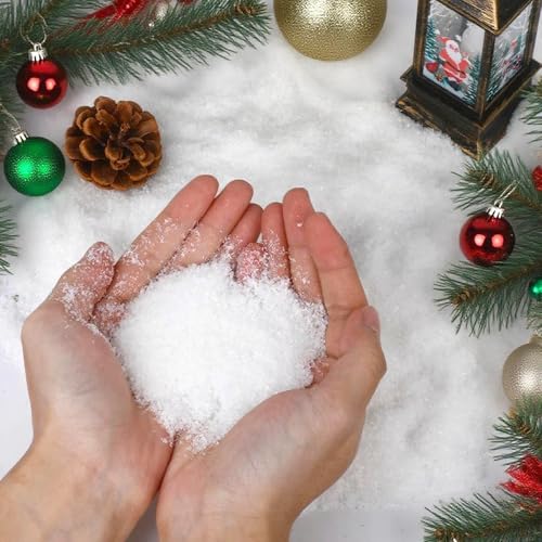Kunstschnee für Schneekugel 26 Jaarssho Kunstschnee Weihnachts Deko 100g,Dekoschnee,Weiß...