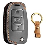 Kompatibilität:Das leder schlüsselhülle Passt für VW: Up - Caddy - Jetta - Bora - Beetle - EOS - Golf 4 / 5 / 6 - Polo - Passat 3BG / 3B - Scirocco - Passt für Touran - Tiguan - Touareg - T5 , Passt für Skoda: Fabia - Octavia - Superb - Roomster - Citigo - Yeti , Passt für Seat: für Altea - Alhambra - Leon - Ibiza - Mii. für 3 tasten.(Bitte überprüfen Sie vor dem Kauf den Autoschlüssel und vergleichen Sie ihn mit Bild 2.)