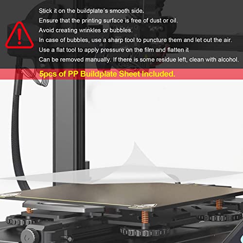 Image of Reprapper Buildplate Sheet for PP Filament 200x200mm Prolipropylene 3D Printing System 20pcs