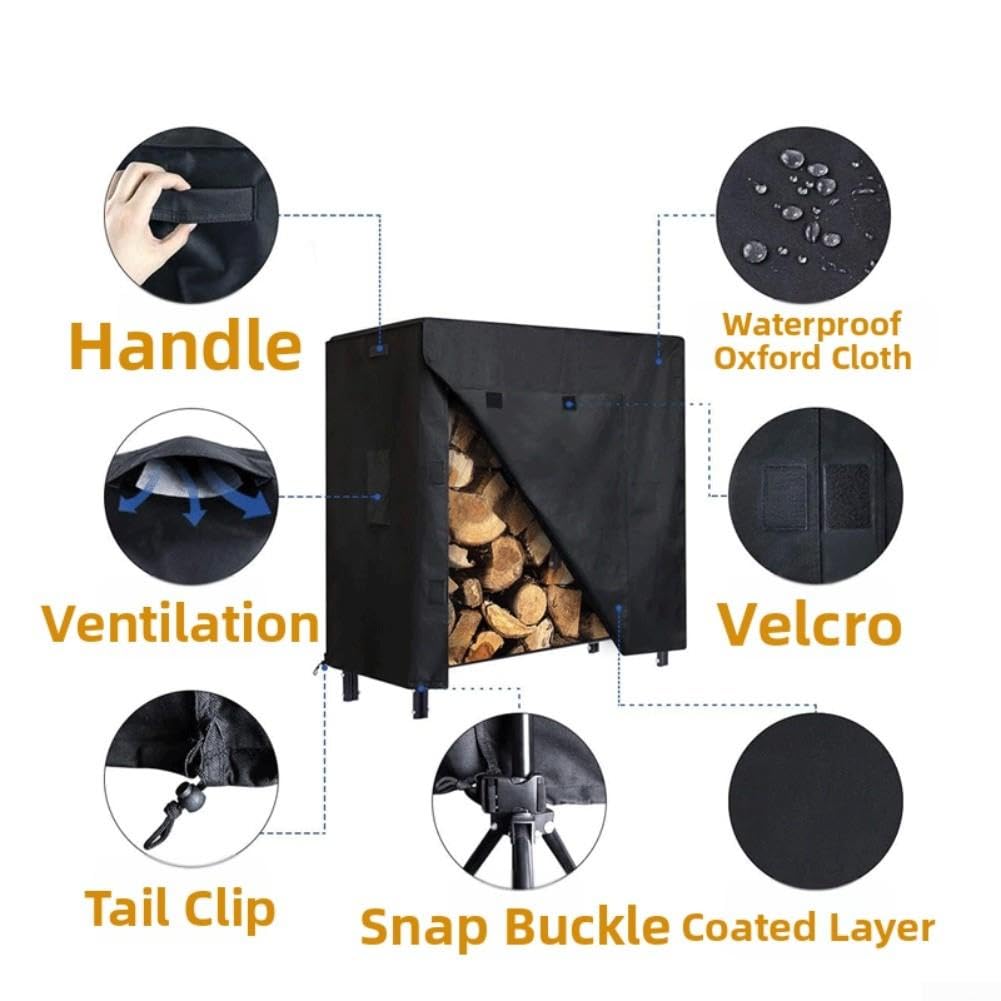 Cover Legna con Ventilazione Laterale Anti-Muffa Cover Legna