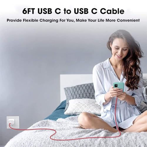 Image of Sounce One Plus 65W Warp Charge Type C to Type C Cable 6.5A Fast Charging Data Sync compatible with OnePlus 8T 9 9 Pro 9R 9RT 10R Nord All Type C Devices Supports PD 3.0 QC 3.0 1 Meter (Red)