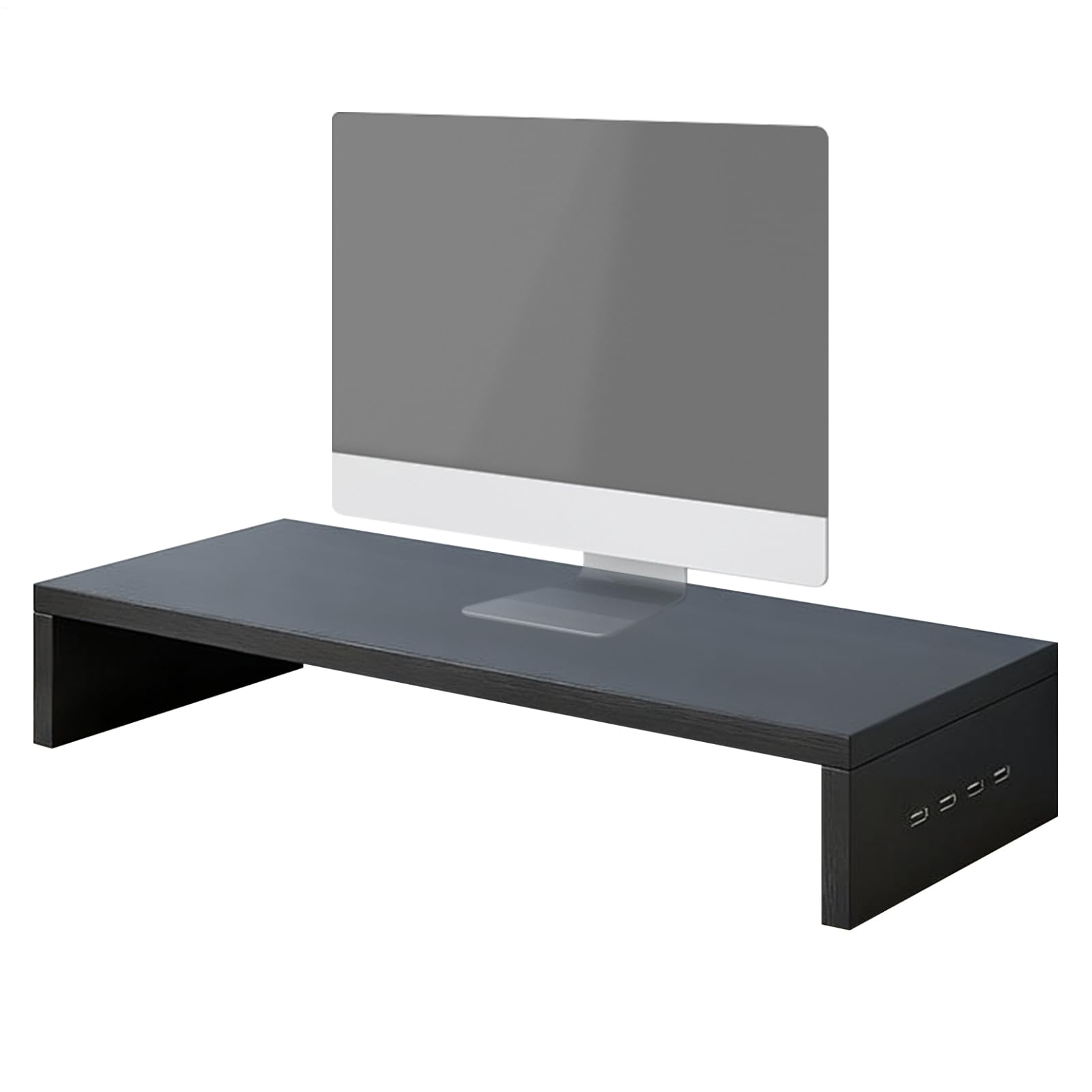 Monitor Riser Desk, 87x3,03 Ergonomiczna podwyższona podstawka z 4 portami USB do ulepszania stojaka na ekran komputera do akademika szkolnego domu komponenty electr