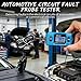 Automotive Circuit Fault Probe Tester - 20A 48V-High-Precision Current Tester, 2-in-1 Wire Tracer Short Finder, Built-in Front Light, Automotive Electrical Circuit Diagnostic Tool