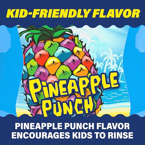 Image of ACT Kids Anticavity Fluoride Rinse Pineapple Punch 16.9 fl. oz. Accurate Dosing Cup, Alcohol Free
