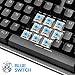 immagine 4Hcman Tastiera Meccanica US Layout Mechanical Keyboard Blue Switches,Tastiera da Video Gioco, con 21 Modalità di Retroilluminazione LED