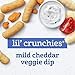 Gerber Lil' Crunchies, Cheddar and Veggie Dip, 1.48 Ounce, 4 Count