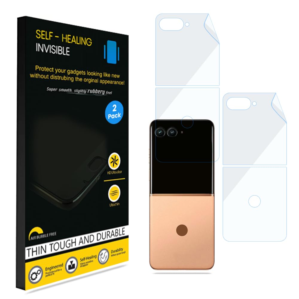 Gadgets Protector for Motorola Razr 50 Ultra Back Screen Protector - [Pack of 2] Ultra-Thin, Anti-Scratch, With Easy Installation Kit, HD Clear (B0DCC2Q5D8) Amazon Price History, Amazon Price Tracker
