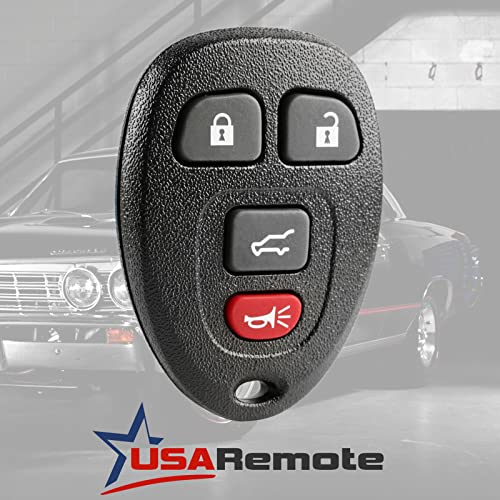 Car Key Fob Keyless Entry Remote with Ignition Key fits Chevy Suburban Tahoe Traverse / GMC Acadia Yukon / Cadillac Escalade SRX / Buick Enclave / Saturn Outlook