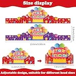 30 Pack Birthday Crowns for Kids Classroom Happy Birthday Hats Colorful Party Paper Crowns for Teachers Students School Party Supplies - Image 2