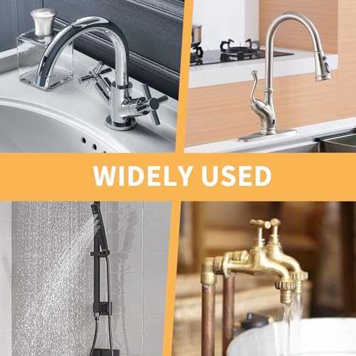 Messing Hahnverlängerung 1/2 Zoll x 50 mm, 2 Stück RohrverläNgerung Messing, 1/2 IG x 1/2 AG, DN15 Gewindeverlängerung Verlängerung Fitting, Verlängerung für Leitungsinstallation