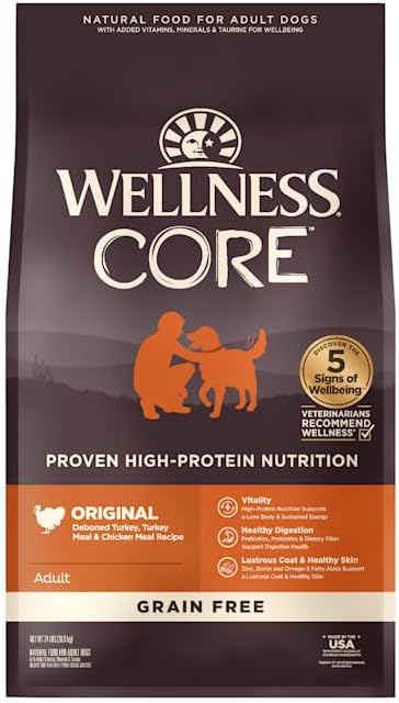 Wellness CORE Natural Grain Free Original Turkey & Chicken Dry Do...