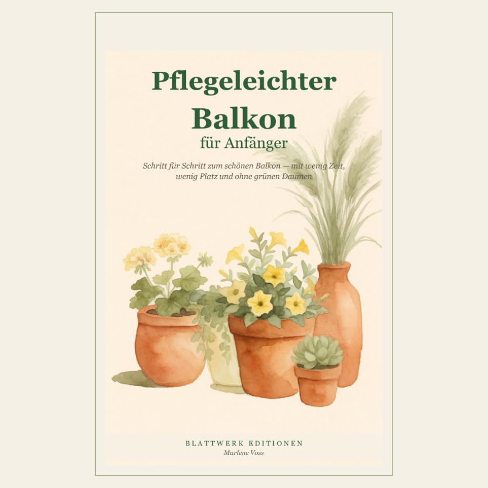 Pflegeleichter Balkon für Anfänger: Schritt für Schritt zum schönen Balkon - mit wenig Zeit, wenig Platz und ohne grünen Daumen