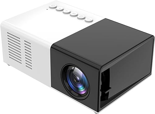 Miniatura 2 de Mini proyector de película, pantalla de 24 a 60 pulgadas, proyector portátil 1080P compatible con HDMI, AV, USB, portátil, altavoz integrado, fuente