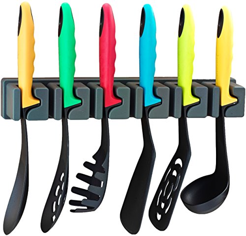 ROYALTY LINE, Juego de utensilios de cocina de colores antiadherentes, 13,5 x 13,5 x 38 cm