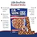 Pet Factory 7in Braided Beefhide Dog Chew Sticks with Peanut Butter Flavor - 100% USA Made Rawhide Chews for Medium Dogs, Long Lasting Dental Health, 7 inches (Pack of 6)