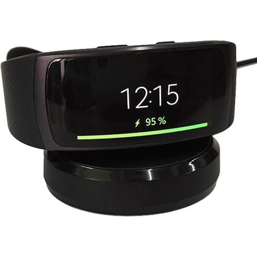 Kissmart Charger for Samsung Gear Fit 2 (SM-R360) / Gear Fit 2 Pro (SM-R365) - Replacement Charging Dock (NOT Fits Galaxy Fit 2 SM-R220)