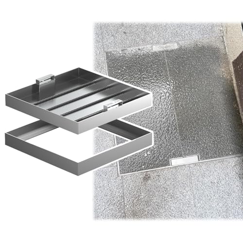 Couvercle de fosse septique inox encastrable de 12 à 42 pouces