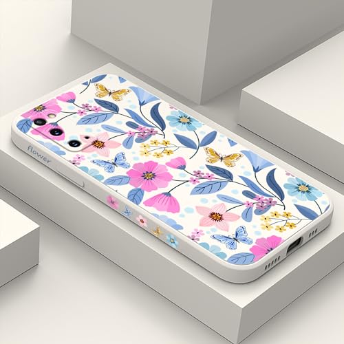 Coque fleurie blanche Samsung S20 fine et résistante aux impacts du quotidien