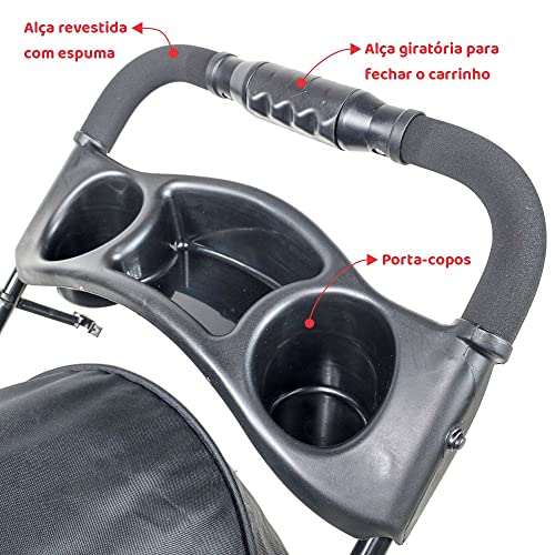 Carrinho de passeio para Pet, animal de estimação, cachorro, cão, gato de pequeno porte até 15 Kg