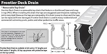 Frontier Deck Drain - White (5 ft. Sections) Total: 40 ft. per Carton
