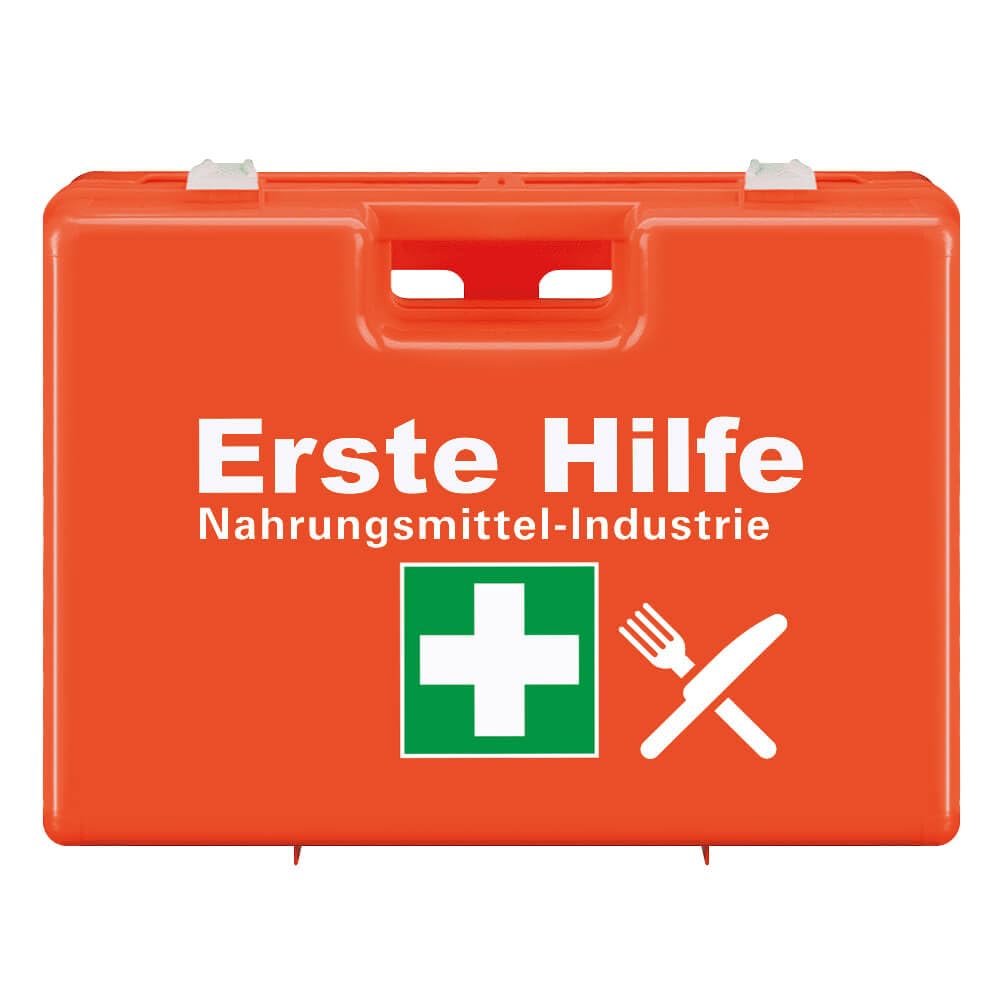 Erste-Hilfe-Station Classic Nahrungsmittel, ASR A4.3/DIN 13157, 116 x 60 cm, Art.-Nr. 611693 | Pflasterspender | Augenspülflasche | Verbandkoffer