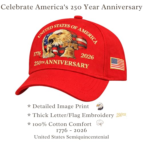 Image of USA Flag Hat American Flag Embroidered Patriotism On Display Comfortable Adjustable One Size Fits Most