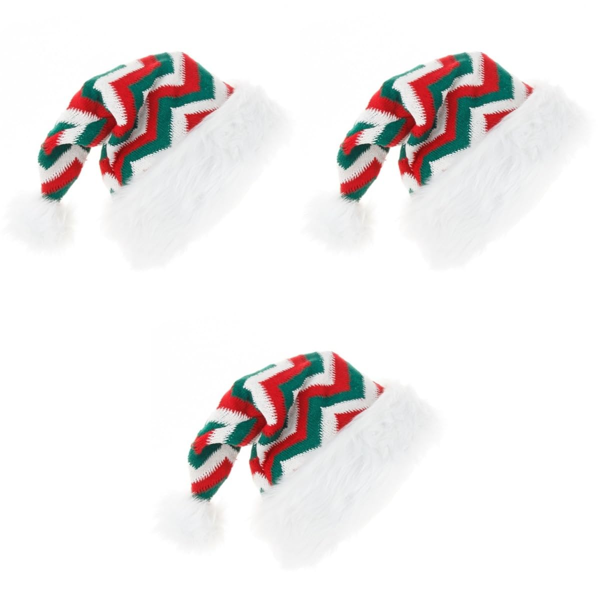 SHERCHPRY 3piezas Sombrero De Navidad Para Adultos Gorro De Papá Noel Accesorio y Celebraciones Navideñas
