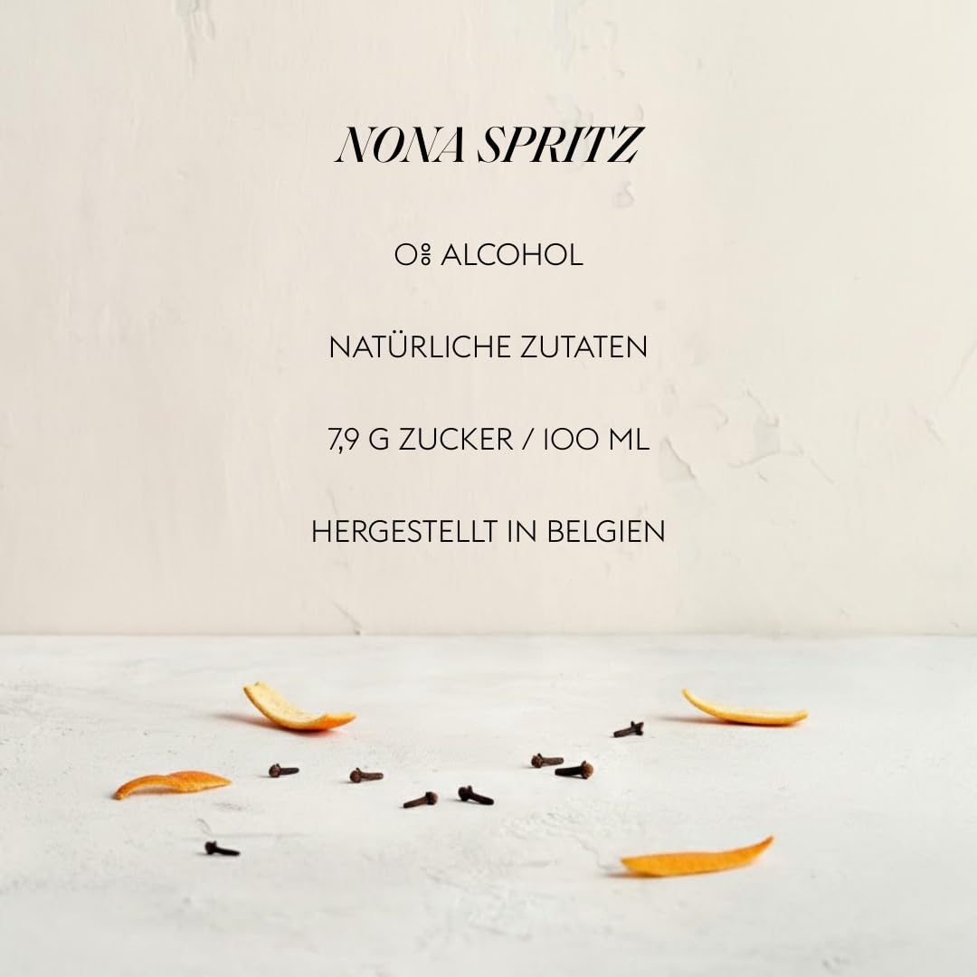 NONA Coffret Dégustation 3x20cl | Spiritueux sans alcool: June, Spritz & Ginger | Avec livret de recettes | Idéal à offrir ou découvrir | 0% vol | Coffret premium aux 3 saveurs uniques